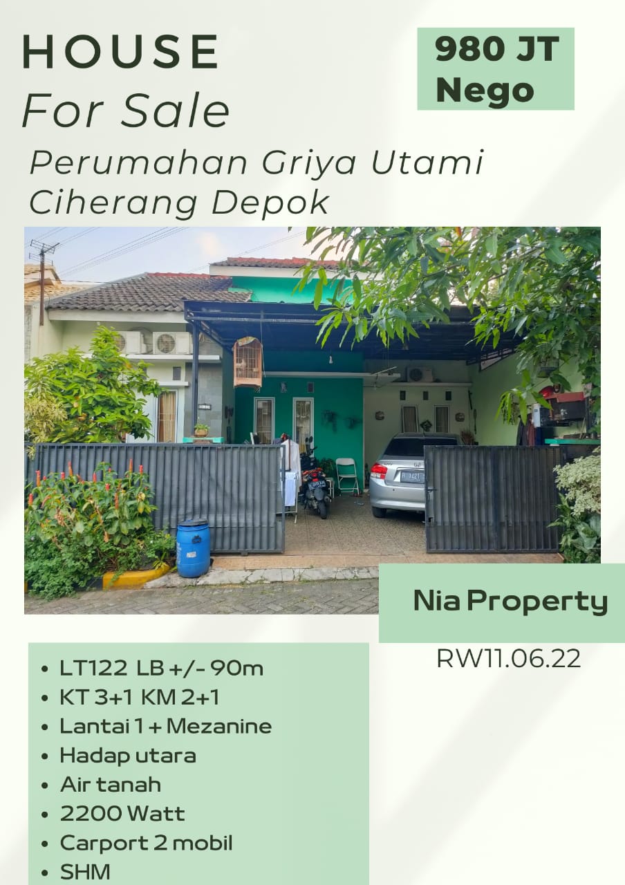 For sale Rumah 