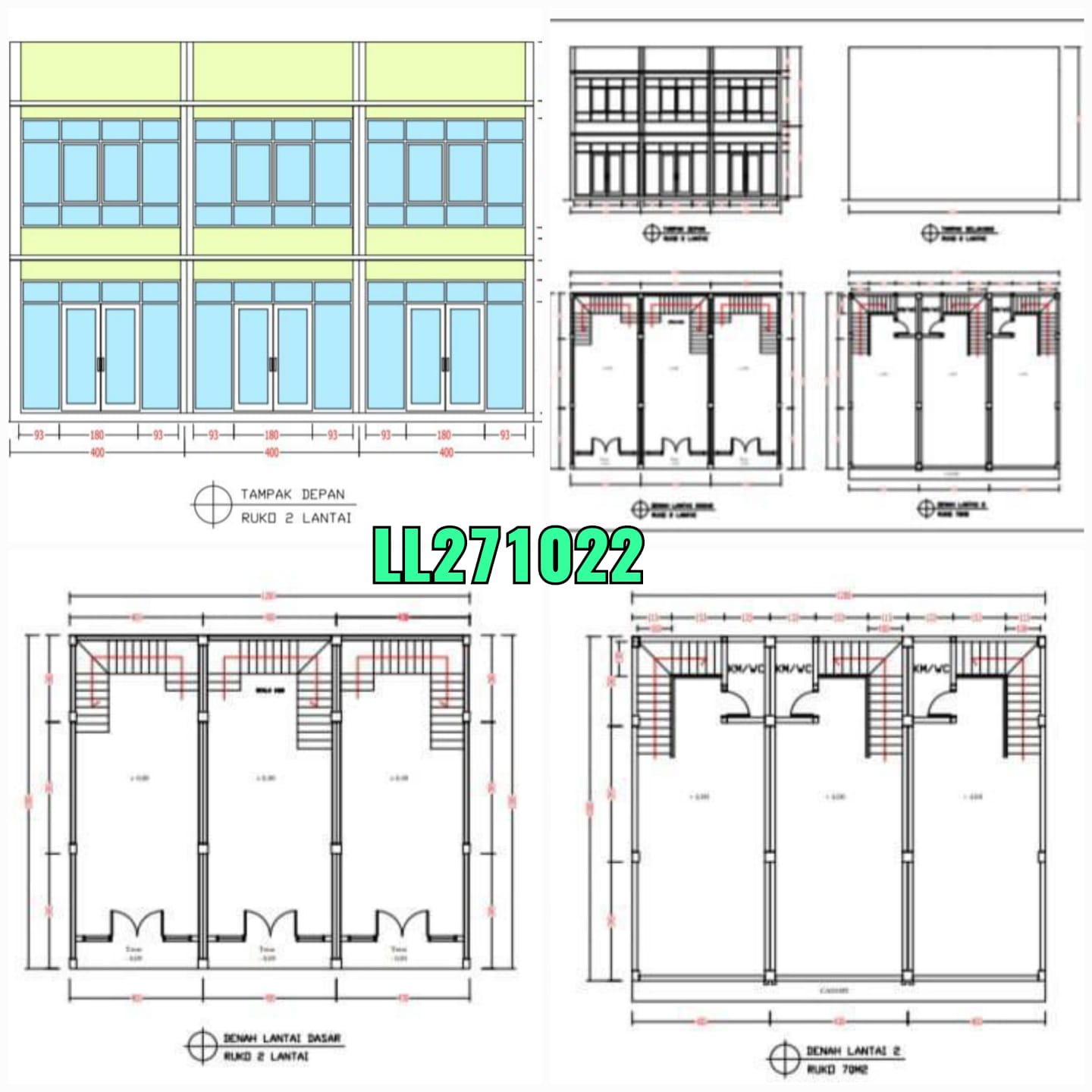 DIJUAL 6 unit Ruko 2 lantai under construction!!