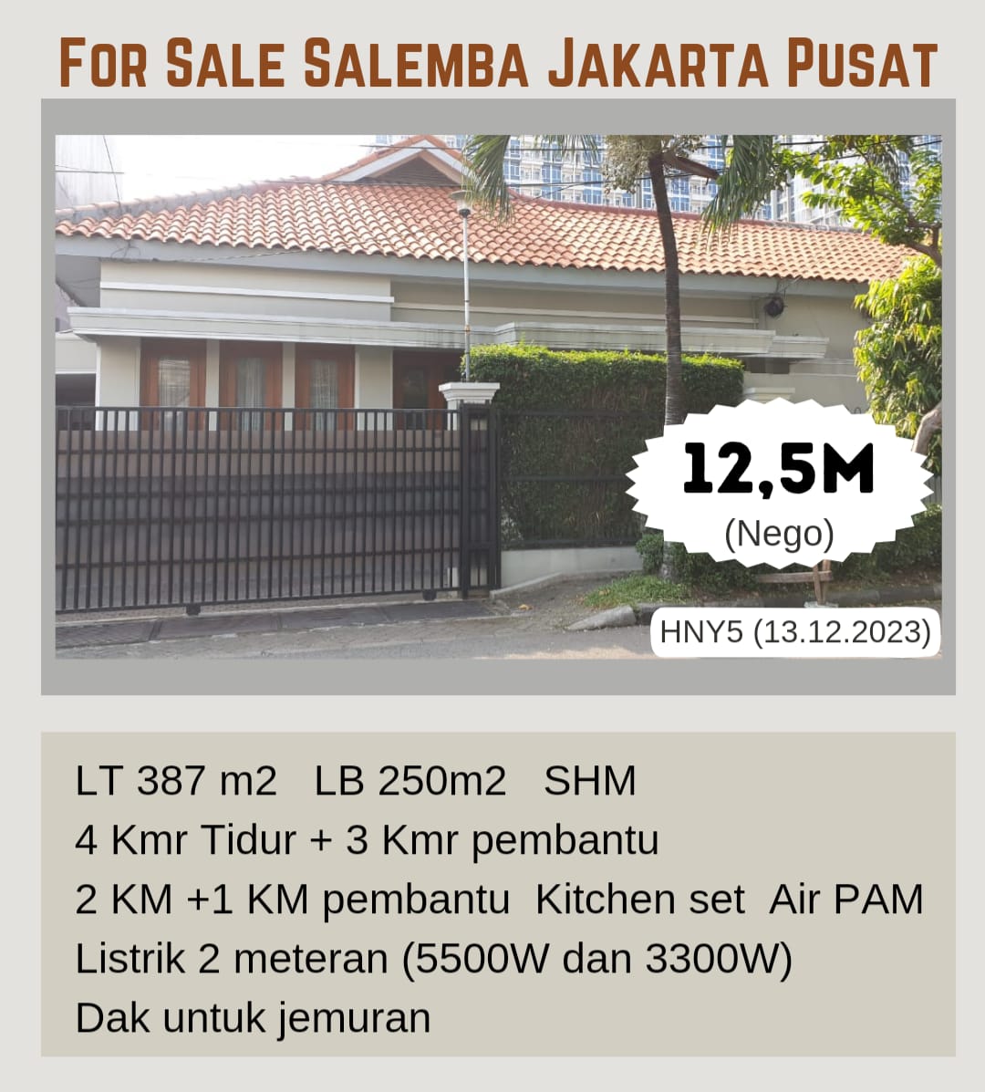 Dijual Rumah 