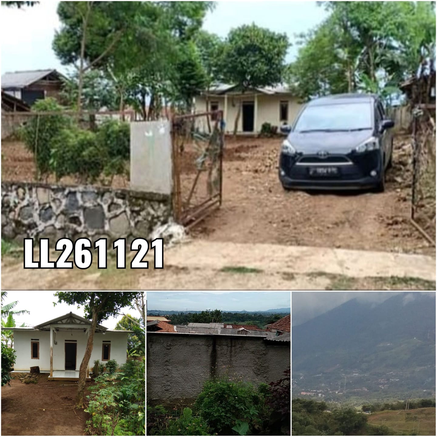 DIJUAL Kebun dengan rumah mungil view gunung 