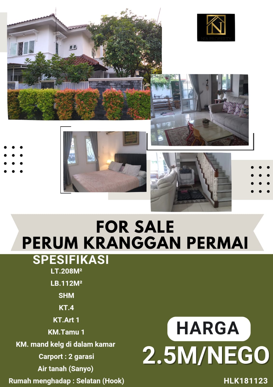 For sale perum kranggan permai